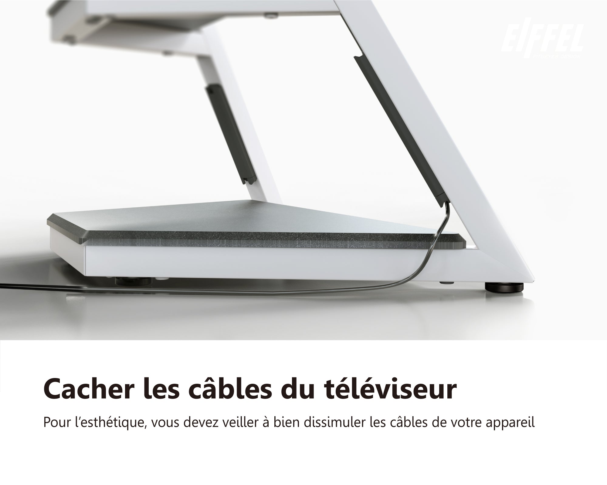 Cacher les cables du televiseur