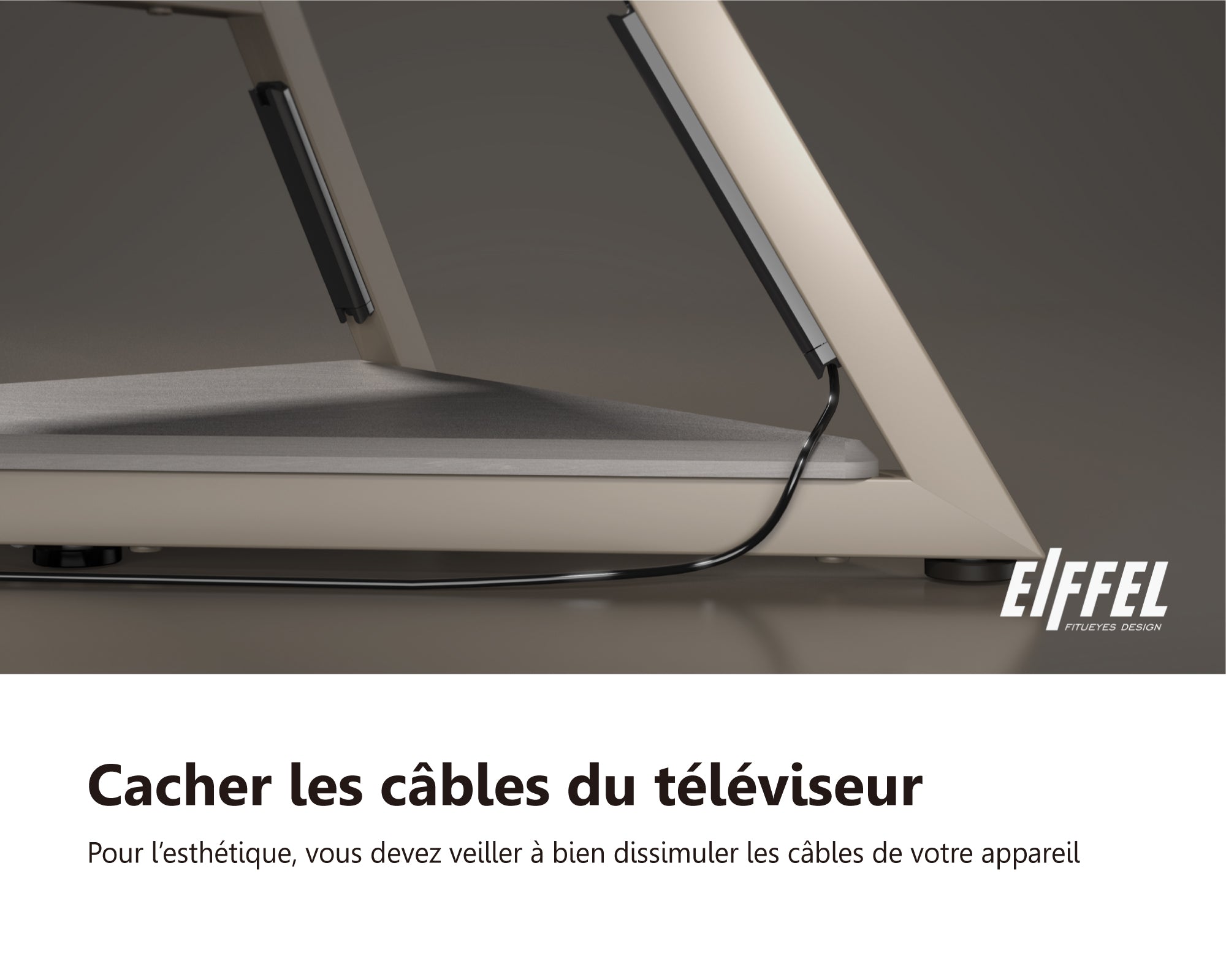 Cacher les cables du televiseur