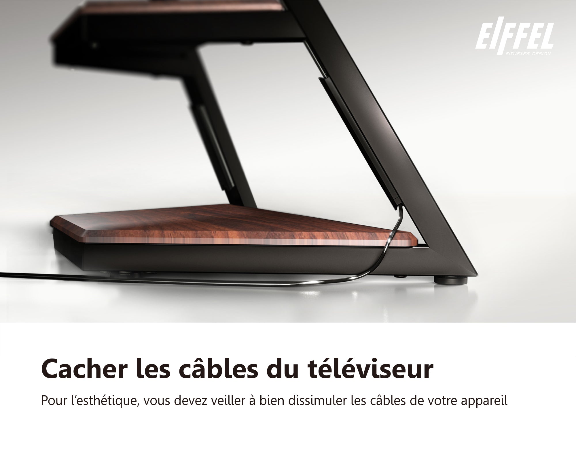 Cacher les cables du televiseur