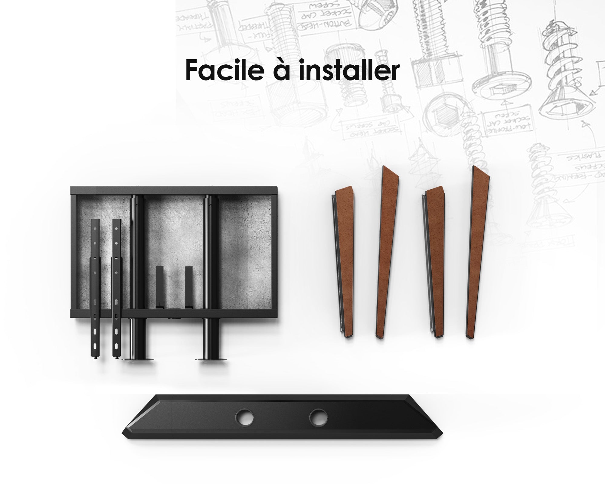 installation simple#couleur_Noyer