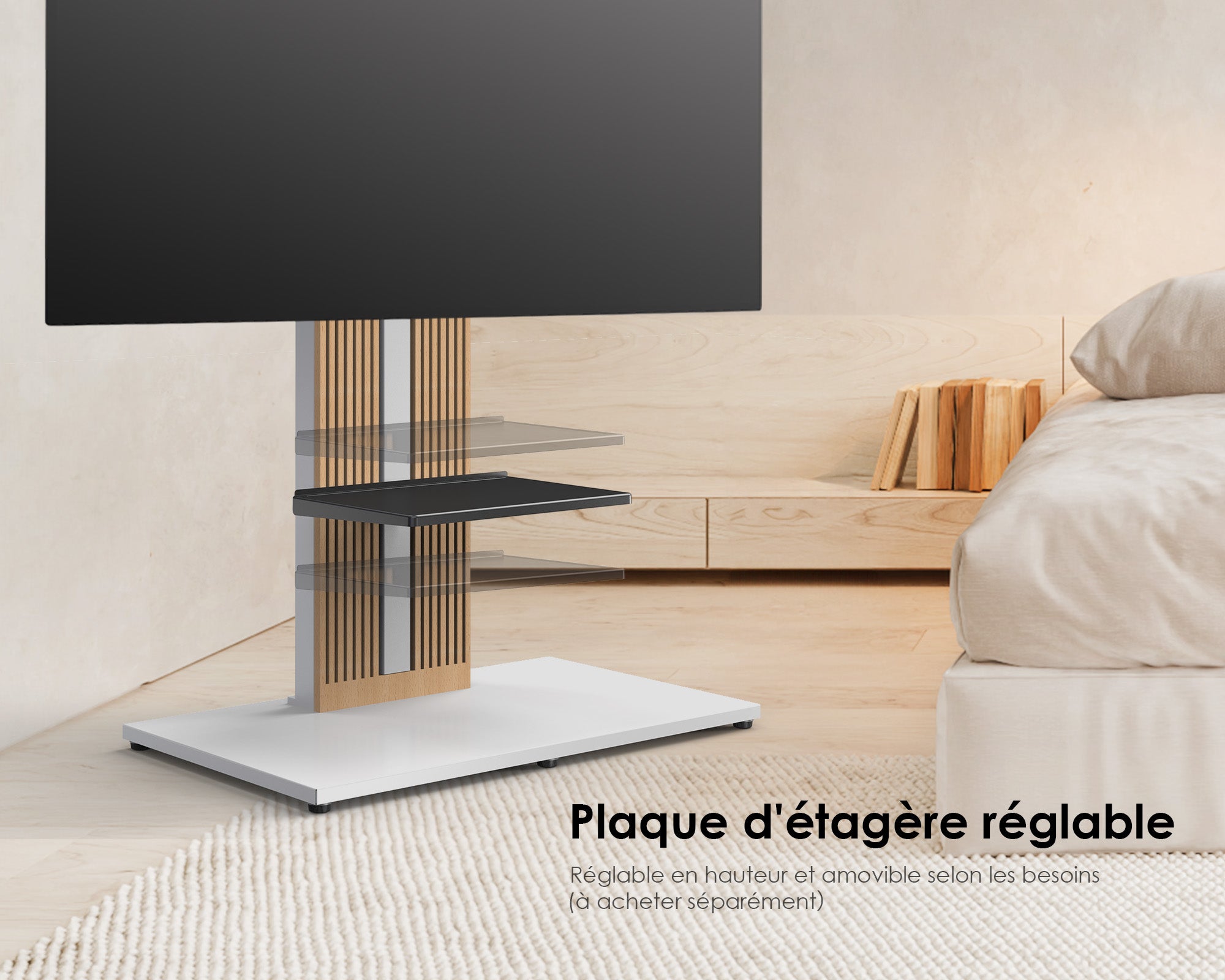 plaque d'étagère réglable