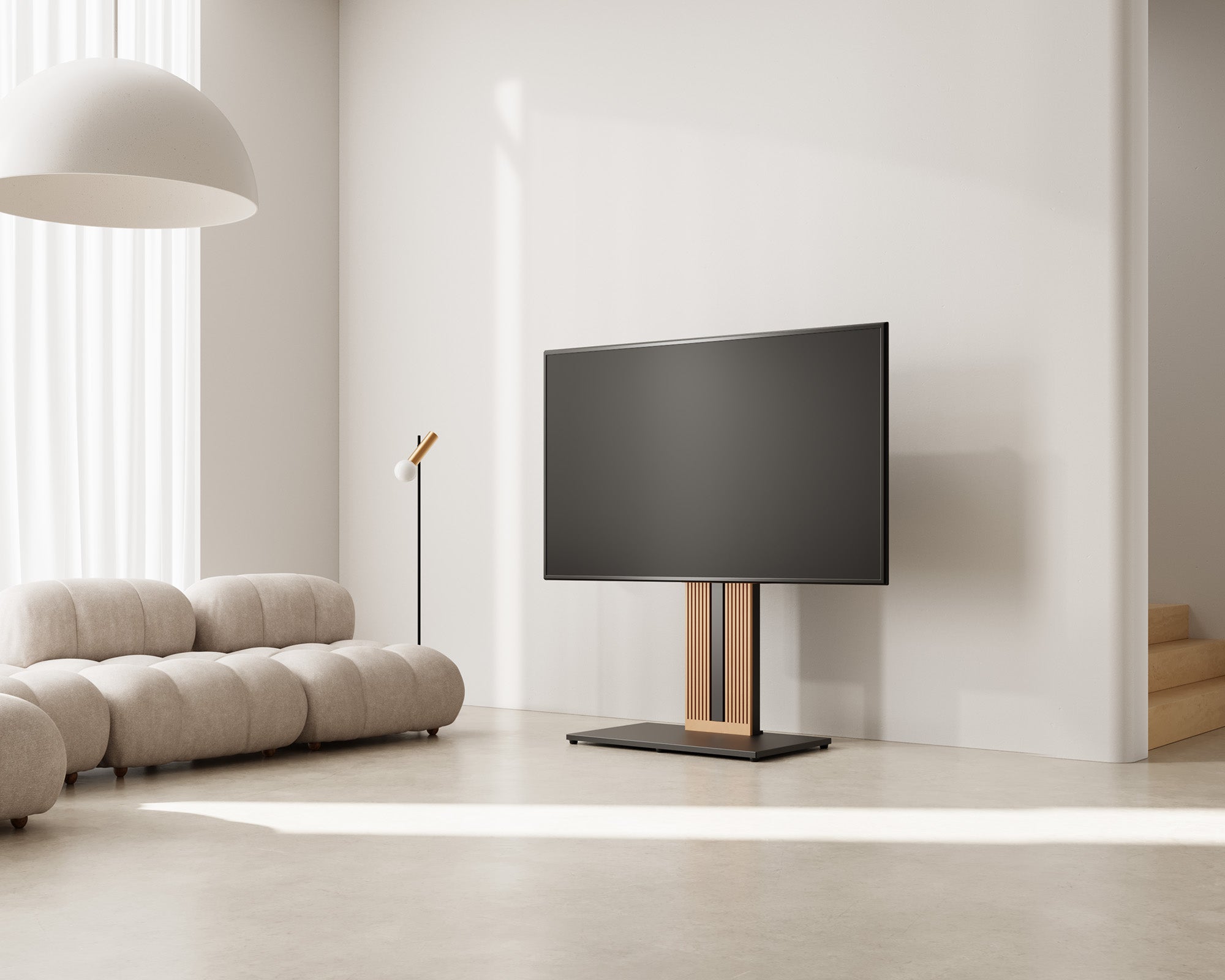 Carte de la scène de zen ft88 support tv sur pied