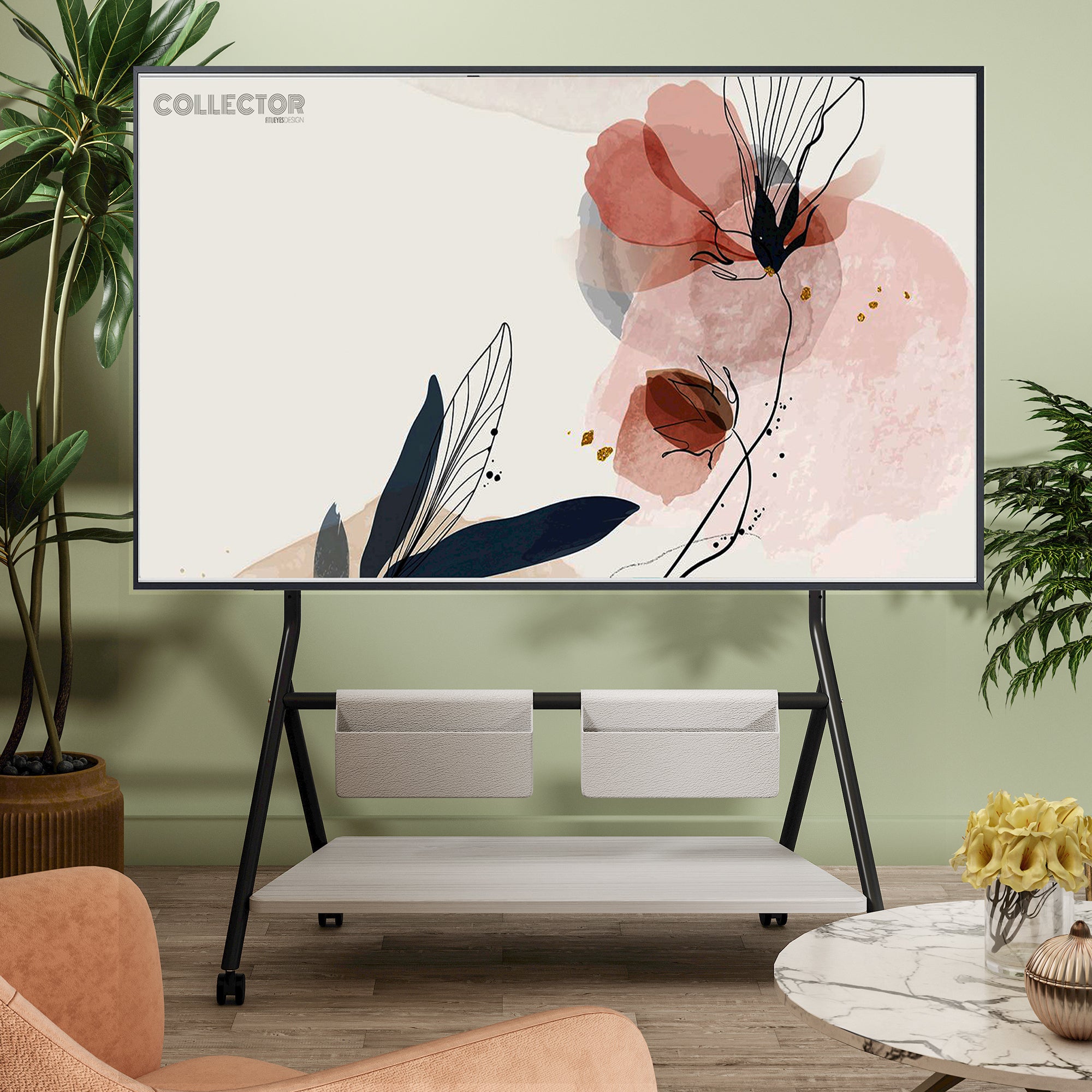 Collector TC88 Support TV à Roulettes