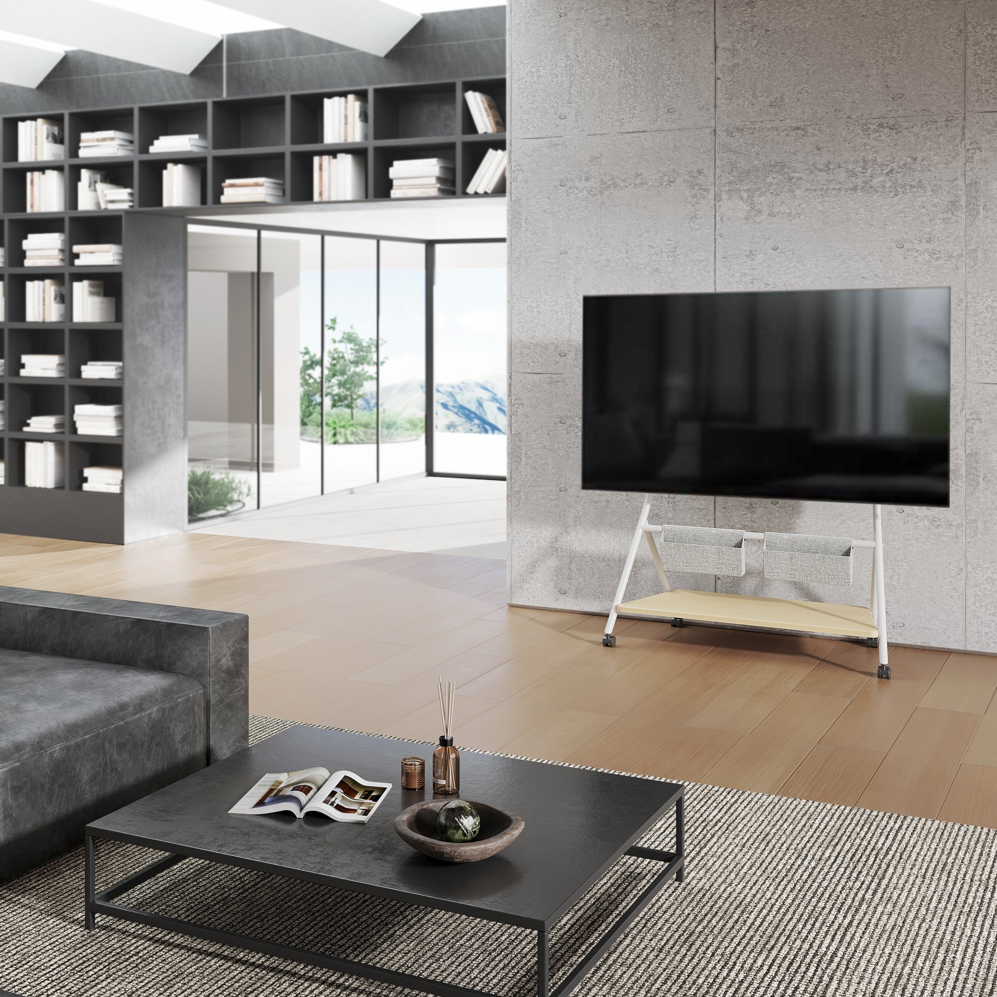 Collector TC88 Support TV à Roulettes