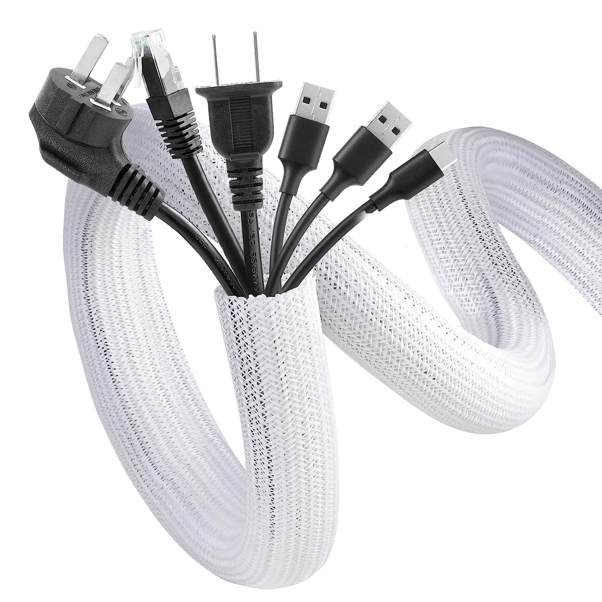 Gaine Cable 32mm para TV, PC, USB