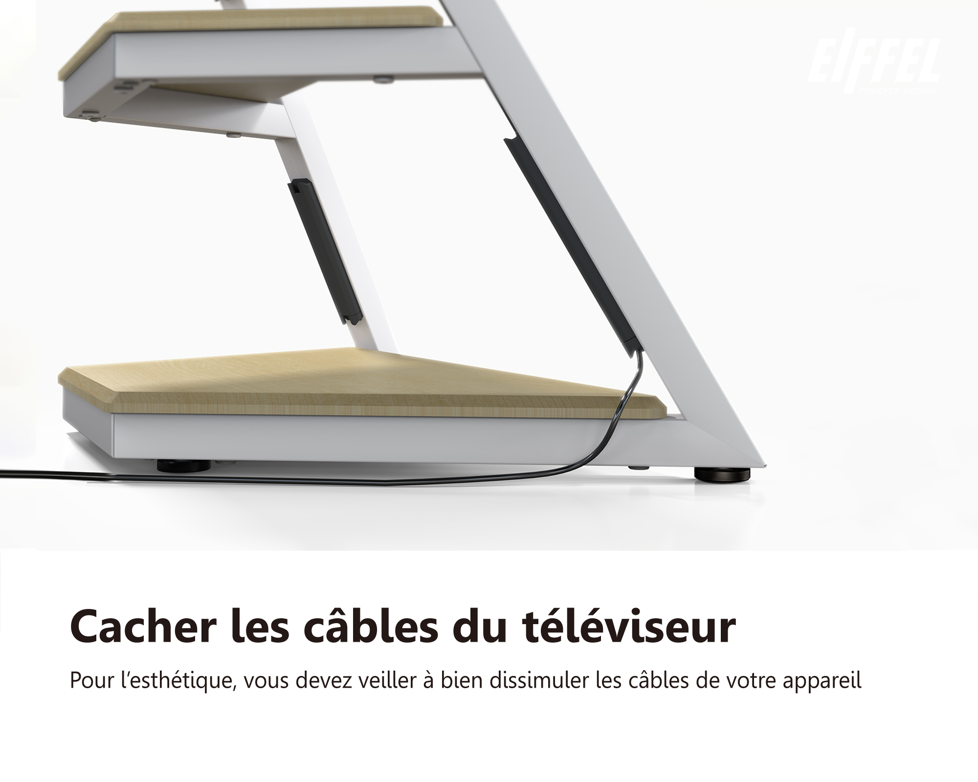 Cacher les cables du televiseur