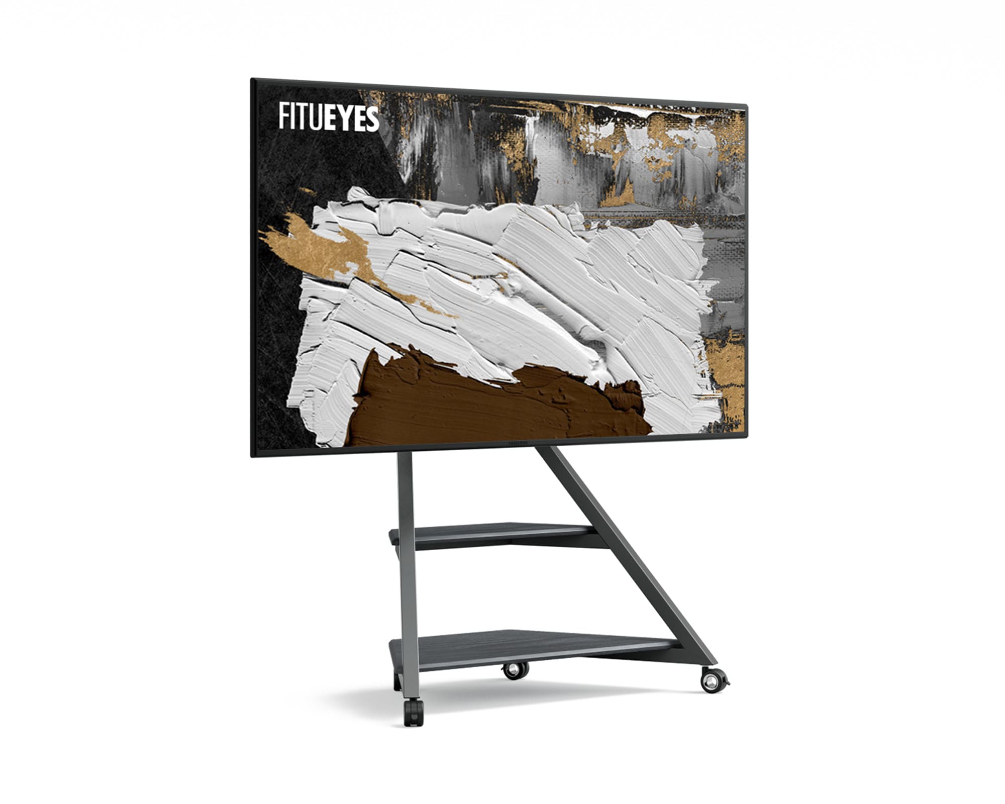 eiffel ft88 noir  Support TV à Roulettes