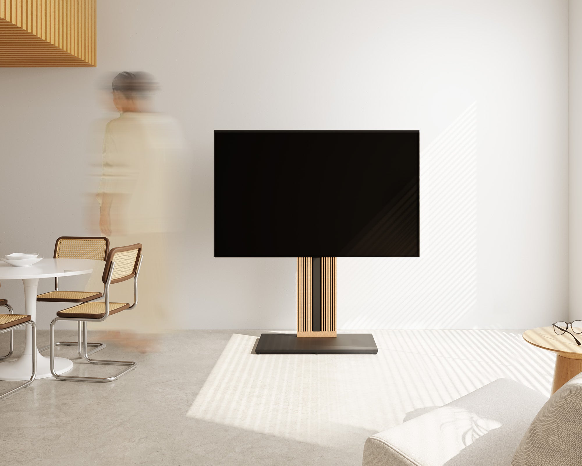 Carte de la scène de zen ft88 support tv sur pied