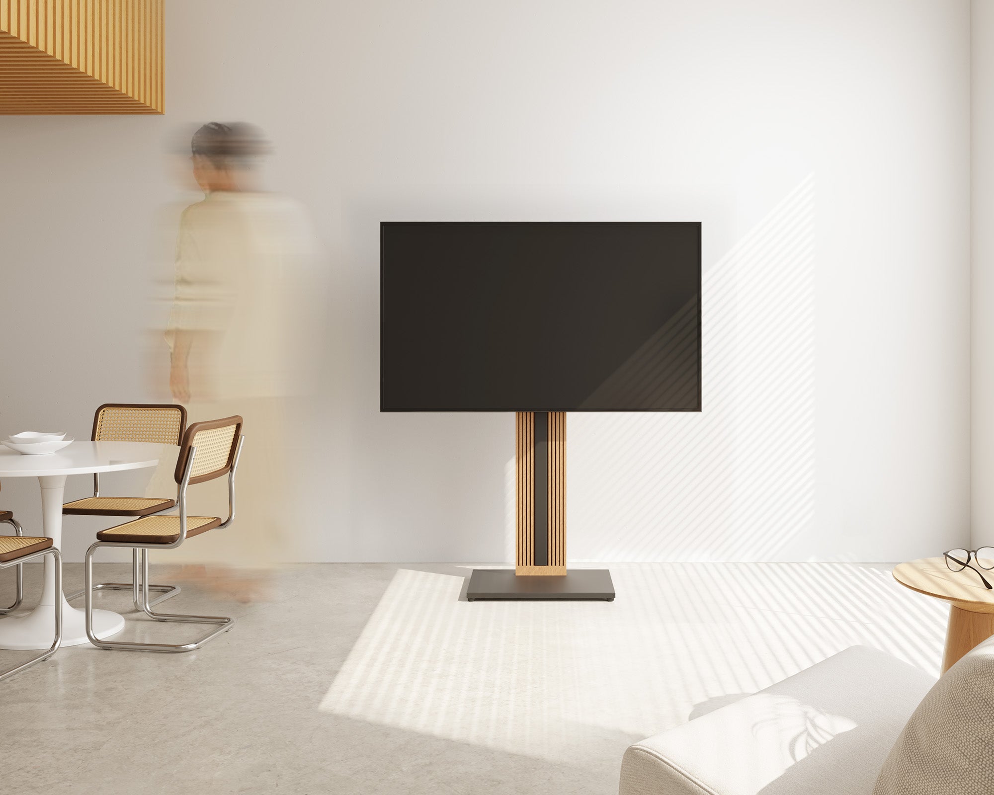 Carte de la scène de zen ft88 support tv sur pied