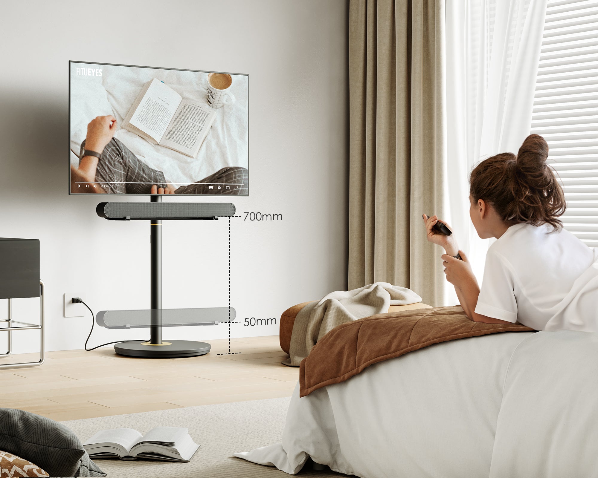 Soporte maestro para barra de sonido