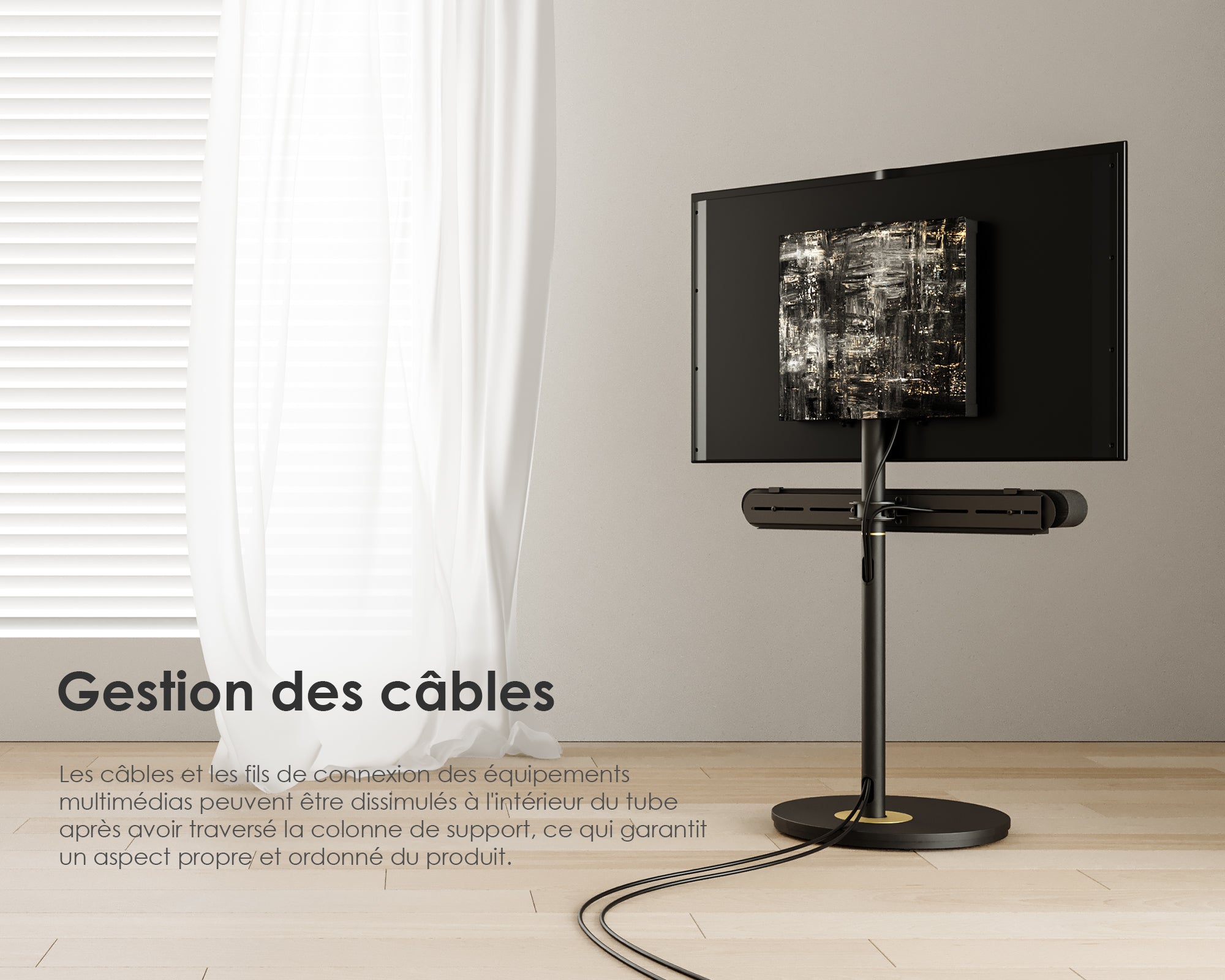 Soporte maestro para barra de sonido